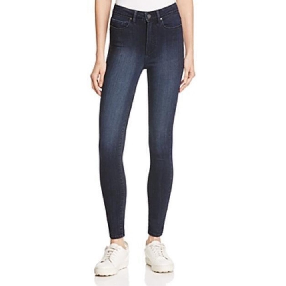 Paige Women's Hoxton Ankle Skinny Jeans Dark Blue Size 29 (size 8)